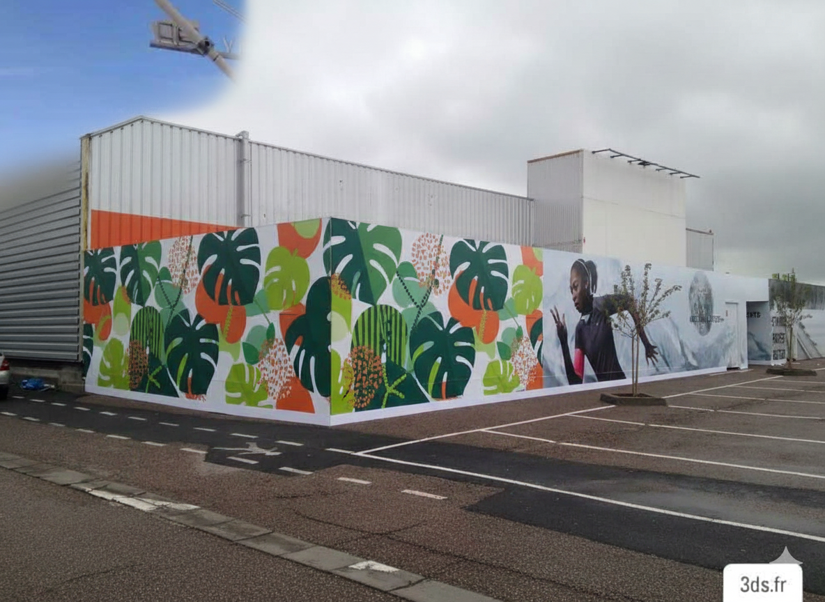 Location palissade de chantier en bois occultante